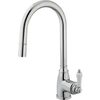 EsseBagno Ascott Küchenarmatur mit ausziehbarer Duschbrause, Chrom, Marke: