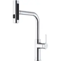 EsseBagno Esserain Küchenarmatur mit ausziehbarer Duschbrause, Chrom, Marke: