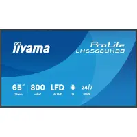 Iiyama LH6566UHSB-B1AG, Digital Signage Flachbildschirm, 165,1 cm (65"), LCD, 3840 x 2160 Pixel, WLAN, 24/7