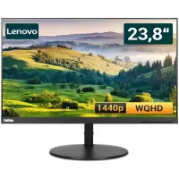 Lenovo ThinkVision P24h-10 - 23,8 Zoll WQHD IPS Flachbildschirm Monitor - schwarz - HDMI, DisplayPort - USB-C - 2560 x 1440 Pixel