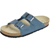 WEEGER Wörishofener Fußform -Bio-Pantolette Ozean Gr. 40