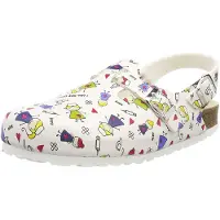 WEEGER -Clog m. Fersenriemen weissSchwester Gr. 35