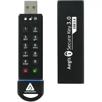 Apricorn Aegis Secure Key 3.0 - USB-Flash-Laufwerk - verschlüsselt - 60 GB - USB 3.0