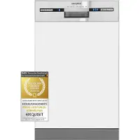 Exquisit Einbaugeschirrspüler EGSP1012-E-030E silber | vollintegriert | 12 Gedecke | silber