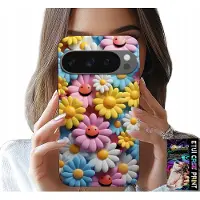 Inny producent Hülle für Google Pixel 9 / 9 Pro - Bunte Blumen, Gänseblümchen-Design