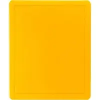 Stalgast Schneidebrett, HACCP, Polypropylen, 600 x 400 x 18 mm, Praktisches Schneidbrett zum Schneiden und Servieren, Gelb für rohes Geflügelfleisch