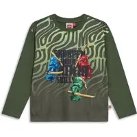 Lego Wear kidswear LWTAJ 713 - T-shirt Long Sleeve dark green (8029) 128