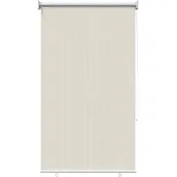 vidaXL Außenrollo 105 (B) x 140 (H) cm Cremeweiß