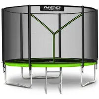 Neo-Sport Gartentrampolin (312 cm) mit Sicherheitsnetz und Leiter