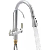 GreatDEshop2021 Küchenarmatur mit Ausziehbar Brause Wasserhahn Ausziehbare Spültischarmatur 360°drehbare Trinkwasserhahn Mischbatterie Waschtischarmatur Bad Armatur