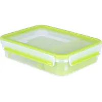 EMSA CLIP & GO Brunchbox 1,2 L, 1,2 l, Transparent, Polypropylen (PP), Thermoplastisches Elastomer (TPE), Deutschland, 163 mm, 225 mm