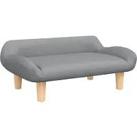 vidaXL Hundebett Hellgrau 70x40x24 cm Stoff