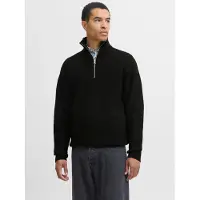 Jack & Jones 1100000002199 "JJESOHO OLLIE KNIT HALF ZIP SN" Materialmix, relaxed fit