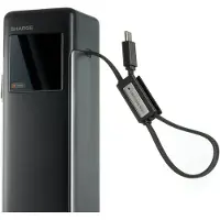 Sharge HyperTower X6 Powerbank 25000 mAh 170W PD QC Schnellladen Grau USB C Laptop