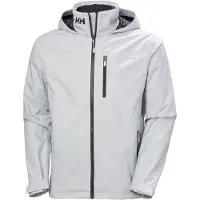 Helly Hansen Men's Crew Hooded Jacket 2.0, Grey Fog, 2XL