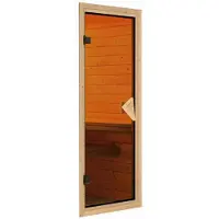 Karibu Sauna Innensauna Sinai 3 Eckeinstieg Ofen 9 kW integr. Strg 236x184x208 cm ohne Dachkranz