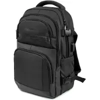 Wozinsky Flugreiserucksack mit Laptopfach, 20 l, 40 x 20 x 25 cm – schwarz