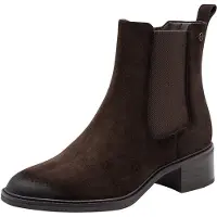 Tamaris Damen Stiefelette Chalsea Leder Wechselsohle Blockabsatz 8-85311-47, Größe:39 EU, Farbe:Mehrfarbig