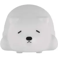 Emos Aufladbares Nachtlicht Eisbär, Akku-Kinderlampe mit schlafendem Bär, 3 Lichtmodi, Warmweiß/Mehrfarbig, 30 Min Timer, inkl. USB-Kabel, weiß, P3325