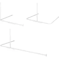 Sealskin Duschvorhangstange Easy Roll Weiß