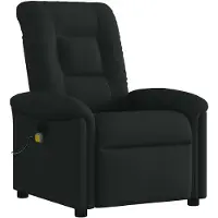 vidaXL Massagesessel Schwarz Stoff