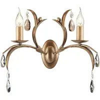 Elstead Lighting Elstead Lily Wandleuchte E14 2-fach Bronze Patina, UK