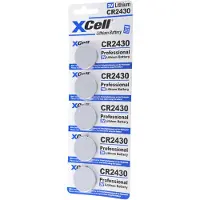 Xcell 5er-Sparset CR2430 Lithium Batterie 3V, CR2430 Batterien im praktischen 5er Set