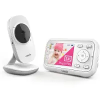 Vtech Babymonitor VM3255 – Video-Babyphon mit beweglicher Kamera – Klarer Sound,
