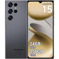 Oukitel C61 Pro Handy ohne Vertrag, Android 15 Smartphone 24GB RAM 256GB ROM, 6,88 Zoll Display, 5150mAh Akku, 4G Dual SIM, NFC, 13MP Kamera,Schwarz