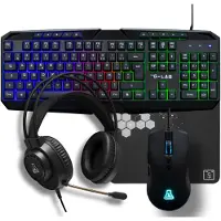 The G-Lab Pacchetto Gamer 4 In 1 - - Combo Natrium - Mouse Con Cavo - Tastiera C