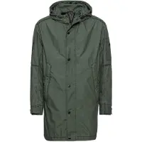 Camel active Herren Langer Parka mit Kapuze Dunkelgrün, menswear-60