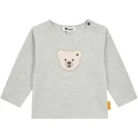 Steiff Shirt langarm Bär, grau, 86