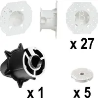 Legrand 999894 SET WDS70 bestehend aus 27XWDS70 Systemdose 1XBohrer D95 5XMontageplatte WDS70