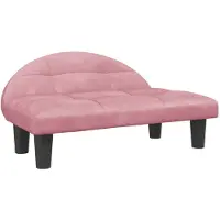 vidaXL Hundebett Rosa 70x52x30 cm Samt