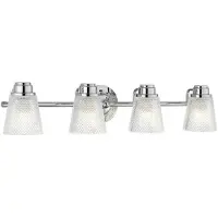 Quintiesse Hudson LED Wandleuchte G9 4-fach Poliertes Chrom Klar IP44