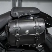 Exlene Motorrad-Satteltasche in Schwarz universell einsetzbar mit großem Fassungsvermögen Seitentaschen Stauraum Werkzeug für Harley wasserdicht modifizierte Tasche