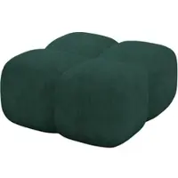 ALTDECOR POUF Miko-Puf 90x90x45 cm Grün Velours Modular Sitzhocker