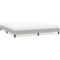 vidaXL Bettgestell ohne Matratze Hellgrau 200x220 cm Samt