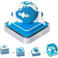 OEM Kalender 2026 - Mini-bürokalender - Scheurkalender - mit LED-Licht - Blau - 9,8*9,8*8,5cm - Büro - Kinderzimmer - Geschenk für zu Hause - Dekoration - Urlaubs-Geschenk