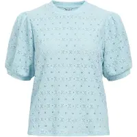 Object Broderie Anglaise Oberteil Blau XS
