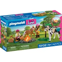 Playmobil Reitausflug mit Lagerfeuer