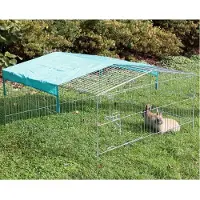 Kerbl Pet Freilaufgehege mit Sonnenschutz