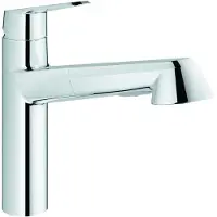 GROHE Eurodisc Cosmopolitan Einhand-Spültischarmatur, mittelhoch, Ausladung 222mm, herausziehbar, schwenkbar, 32257002