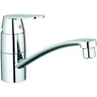 GROHE Eurosmart Cosmopolitan Einhand-Spültischarmatur, Niederdruck, Ausladung 226, flach, schwenkbar, 31179000