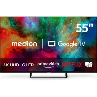 Medion 138,8 cm (55 Zoll) QLED Fernseher 4K Smart TV - MD 855701