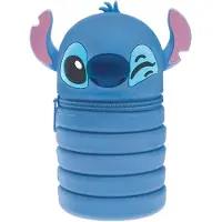 Seven Lilo & Stitch erweiterbares Mäppchen, Silikontasche, 2 in 1 ausziehbares F