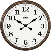 MPM -Quality Wanduhr Western Relic rund Ø 410 mm Kunststoff Braun