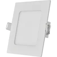 Emos LED Panel 7 W, quadratische 450 lm Einbauleuchte, Deckenleuchte in Weiß, extra flach, warmweiß 3000 K, inkl. LED-Treiber, ZD2124
