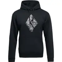 Black Diamond - Kapuzensweatshirt - M Engineered Diamond Po Hoody Black für Herren aus Baumwolle - Größe M - schwarz