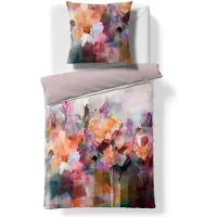 Fleuresse Mako-Satin Bettwäsche Bed Art S Impression multicolor 135x200 cm + 80x80 cm